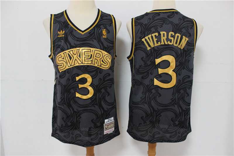 76ers 3 Allen Iverson Black Hardwood Classics Jersey,We sell and wholesale 76ers 3 Allen Iverson Black Hardwood Classics Jersey on line form chian!